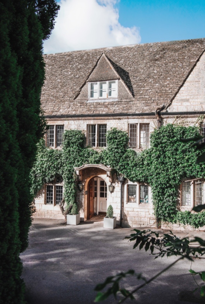 Hatton Court Hotel exterior in the summer
